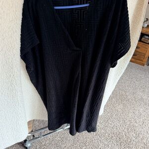 Entro Black Geometric Pattern Dress